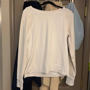 White lululemon long sleeve top